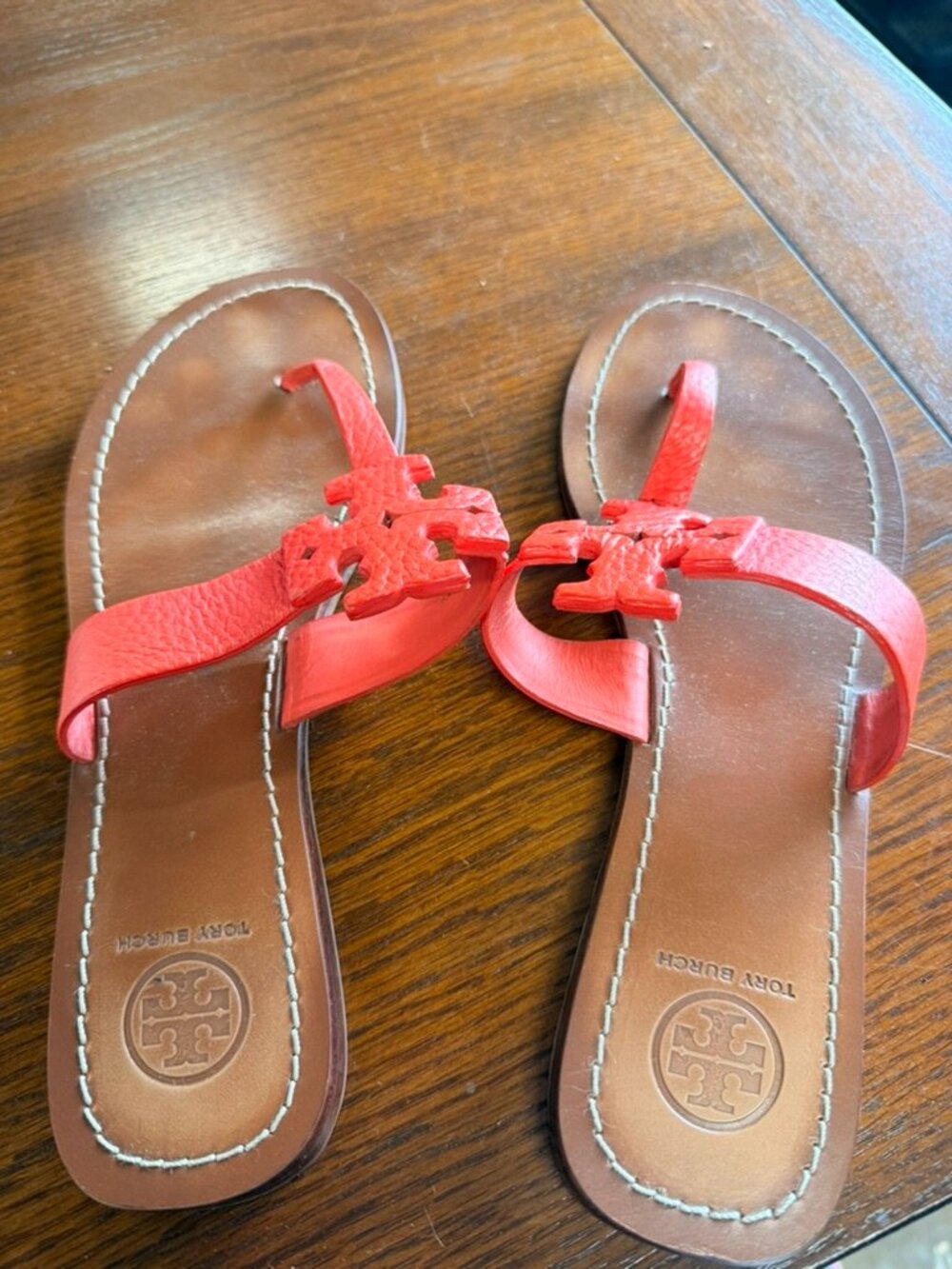 Tory Burch Sandals - great orange color size 9